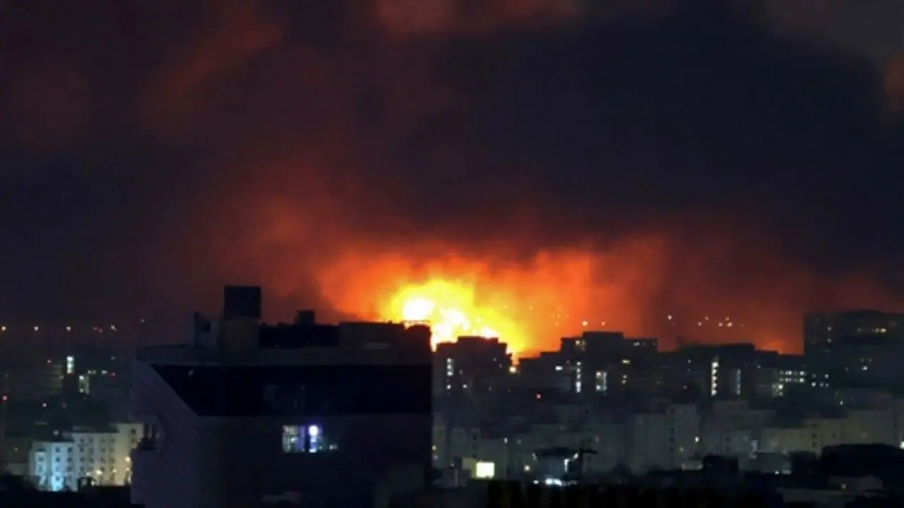 Fire erupts at Tehran’s Mehrabad airport as Israel and Iran trade attacks